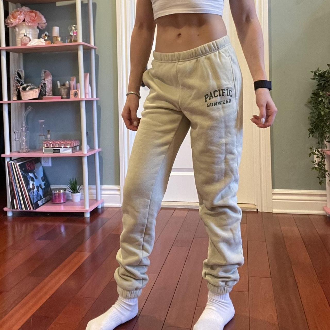 Authentic PacSun sweatpants Beige Size: XS Depop