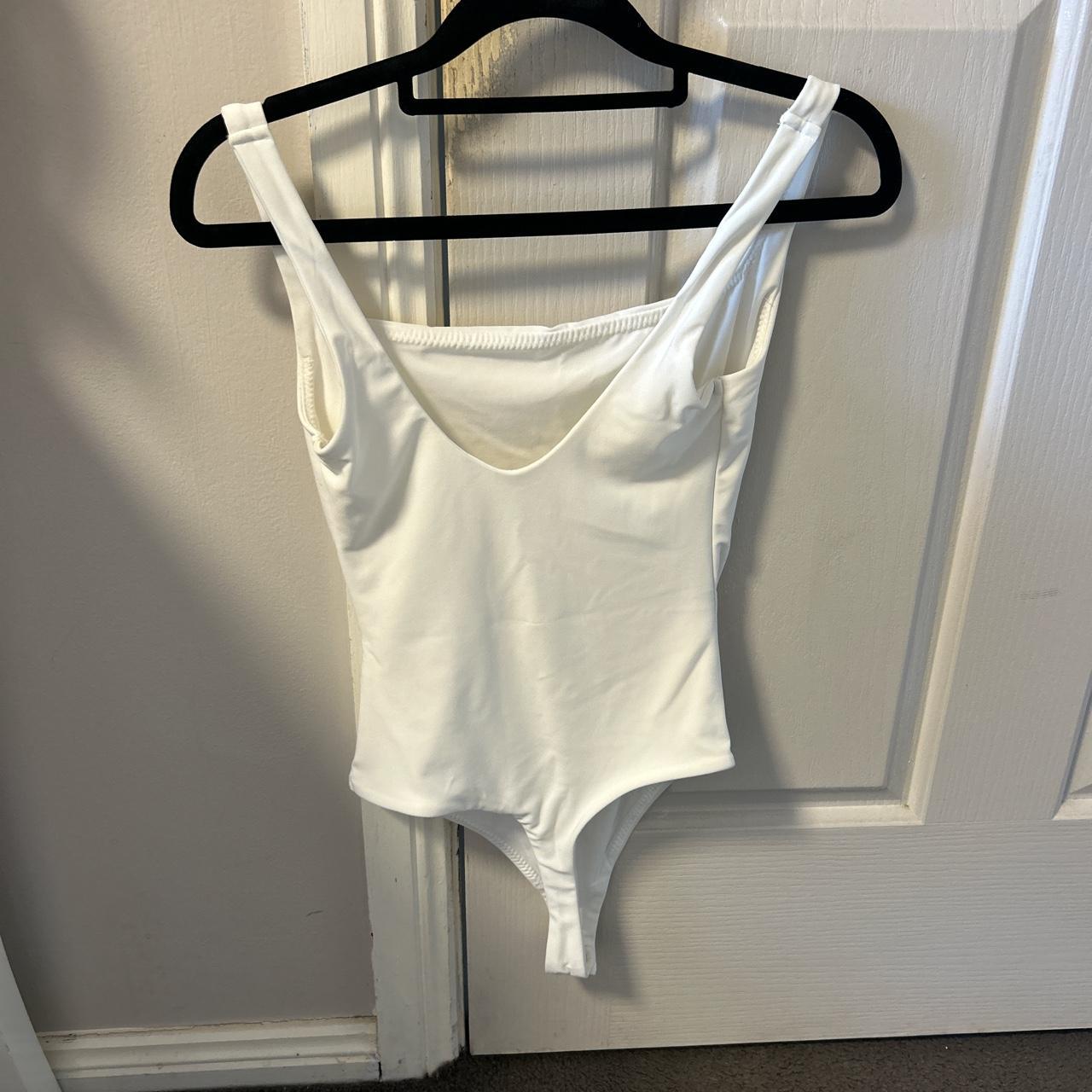 White Glassons Bodysuit Size S Never Worn As It Was Depop