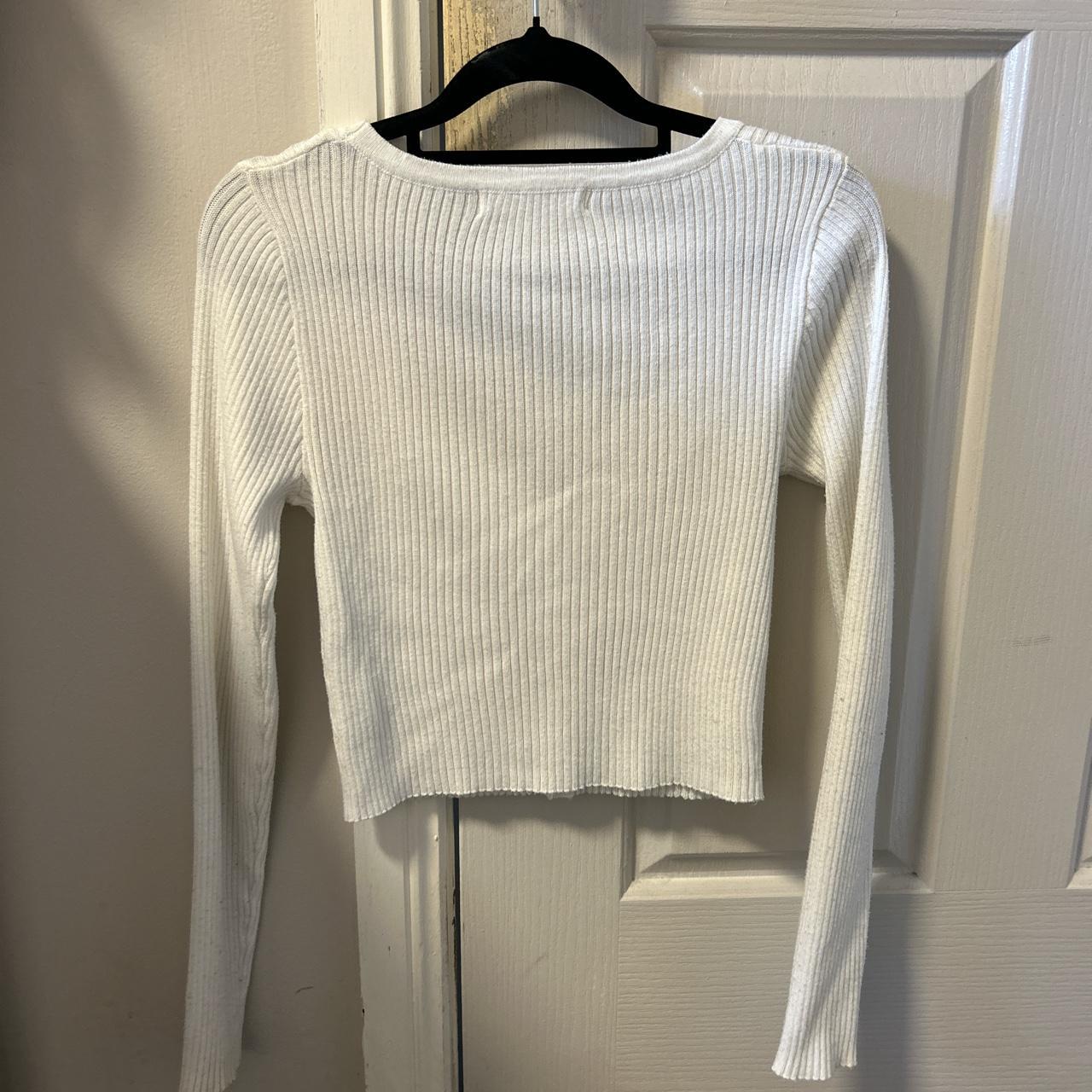 White button up supre long sleeve - Depop