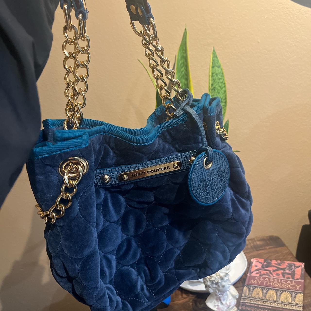 Velvet handbag Juicy Couture Green in Velvet - 37680667