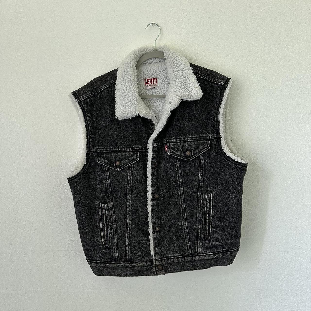 ジャケット・アウター LEVIS VINTAGE CLOTHING BLACK DENIM VEST Vintage Levi's Black Levis Denim Vest Black Levi's Denim