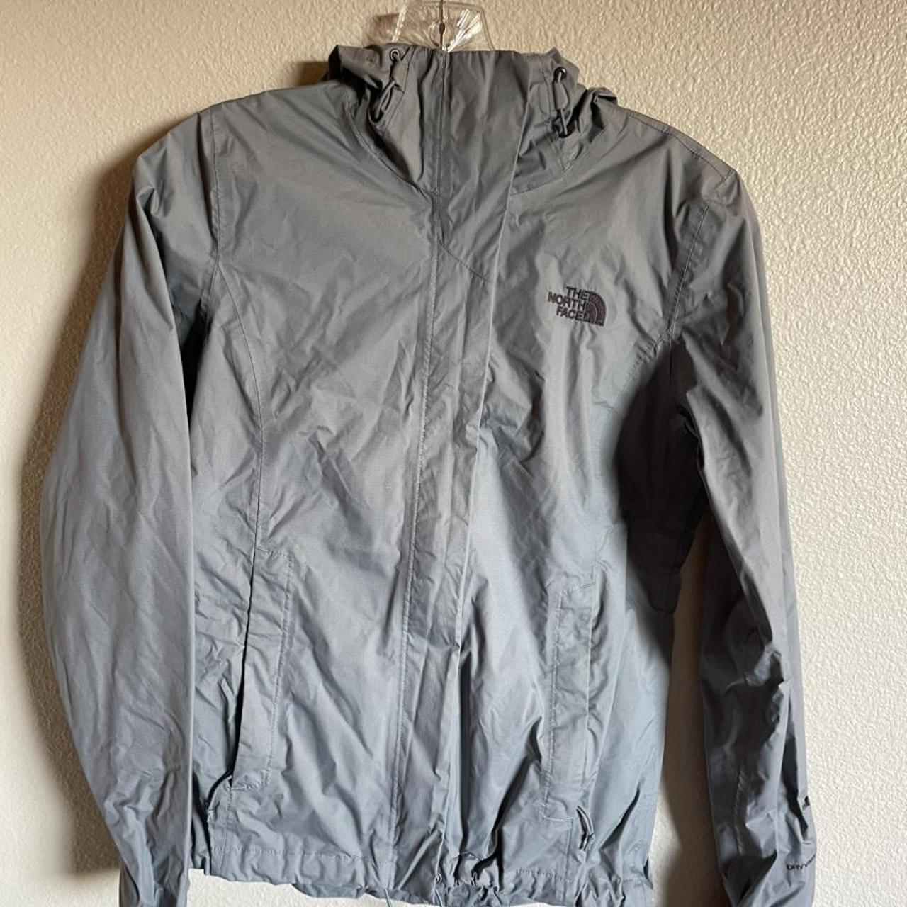 Basically new northface windbreaker!! Light grey and... - Depop