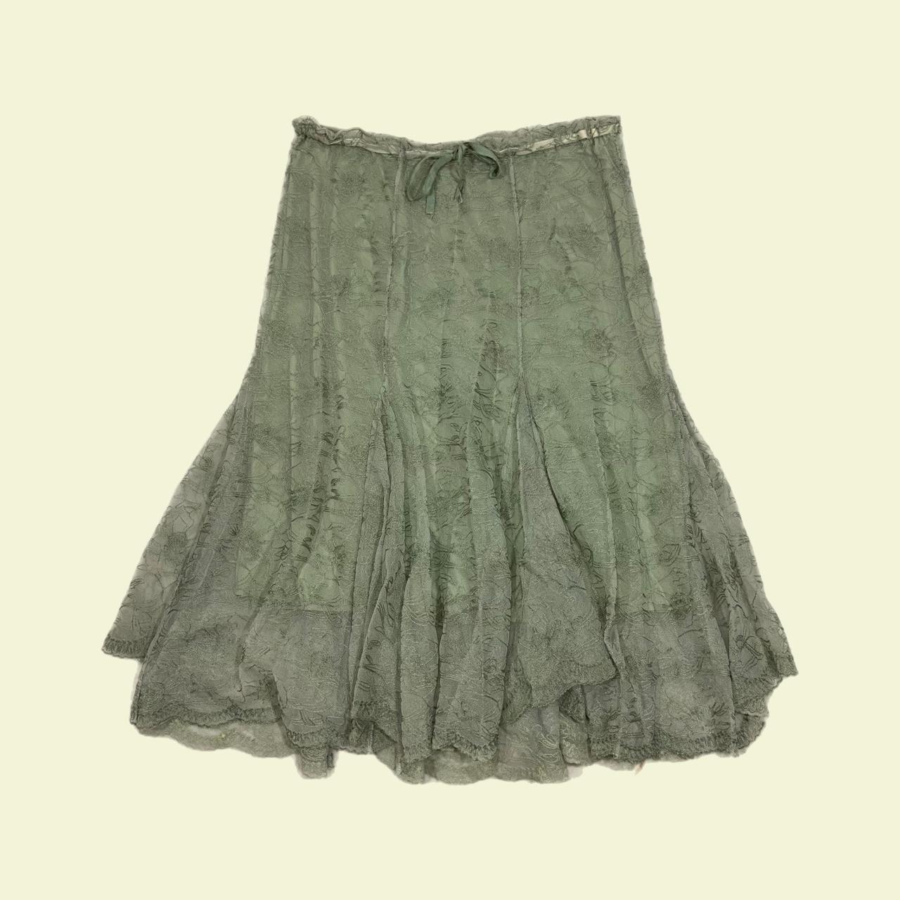 Women's Green Skirt | Depop