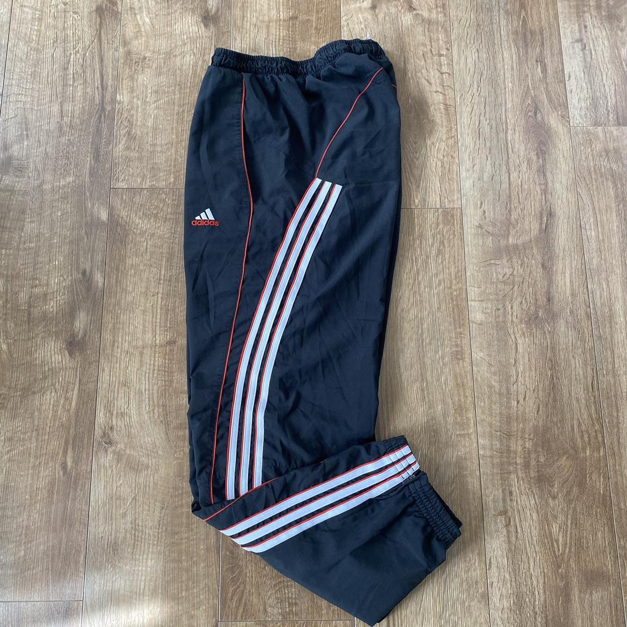 Adidas Men's Red and Black Joggers-tracksuits | Depop