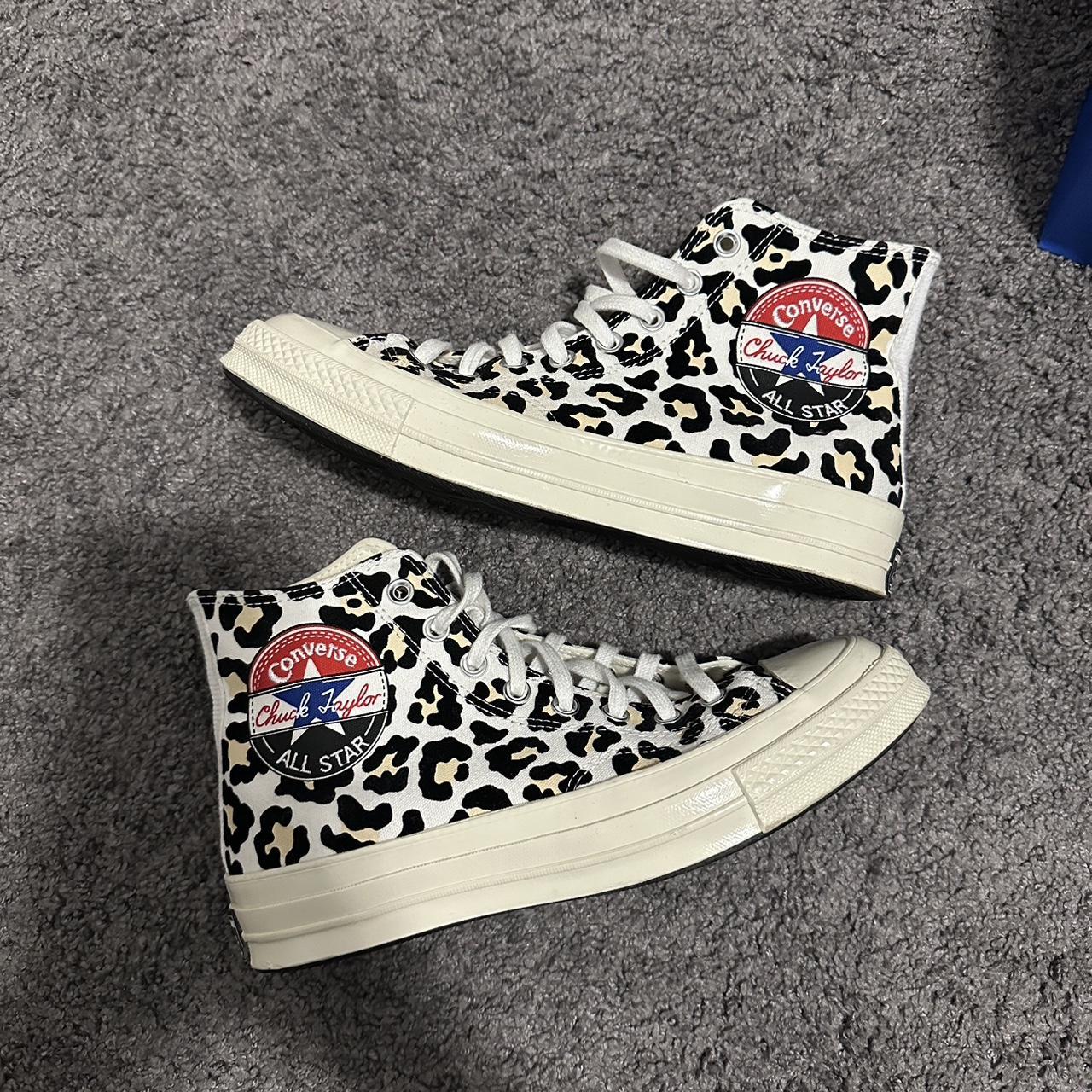 Cheetah Print Converse Chuck 70 Hi Logo Play