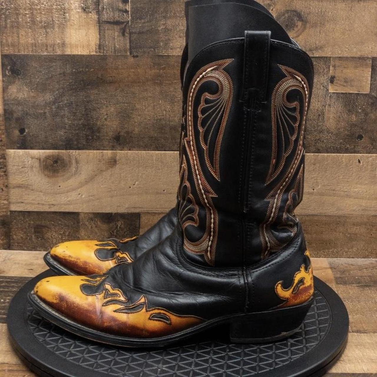 Laredo Men's Black Boots Depop