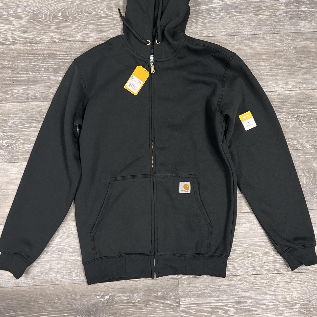 Carhartt Men's Black Hoodie | Depop