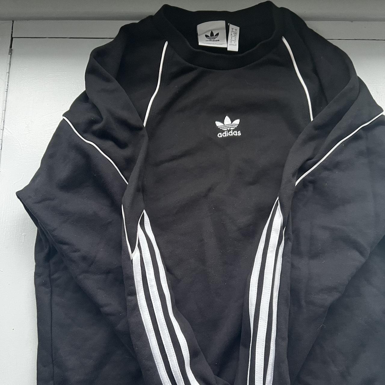 Adidas Men's Black Sweatshirt | Depop