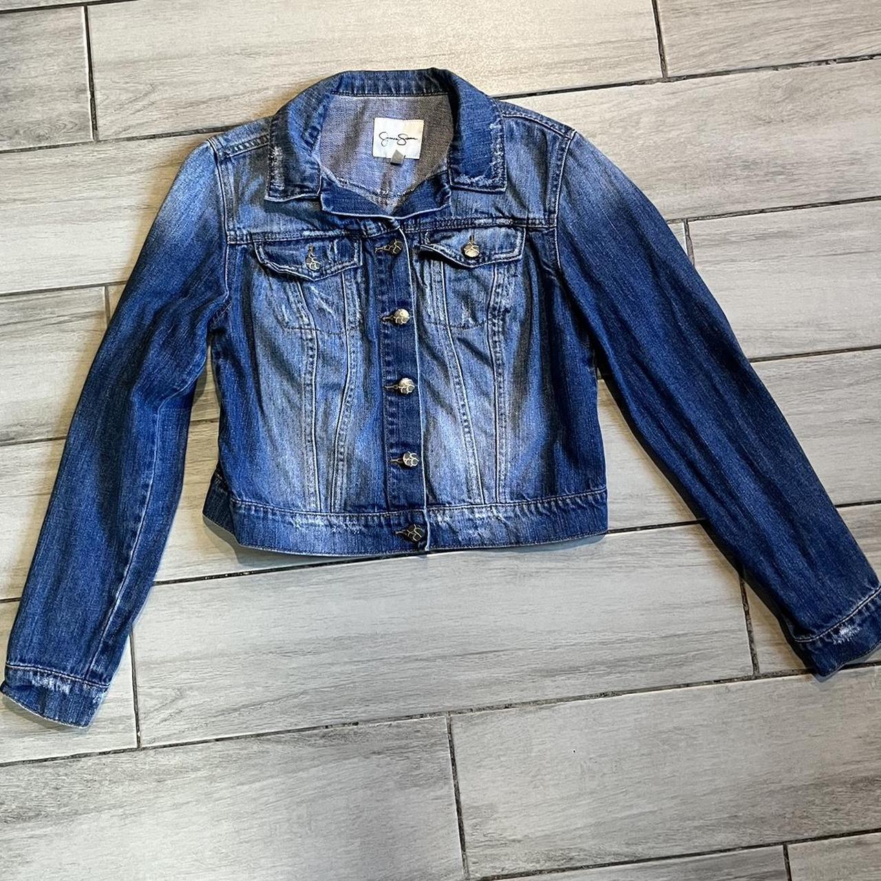 Jessica Simpson Women's Blue Jacket | Depop