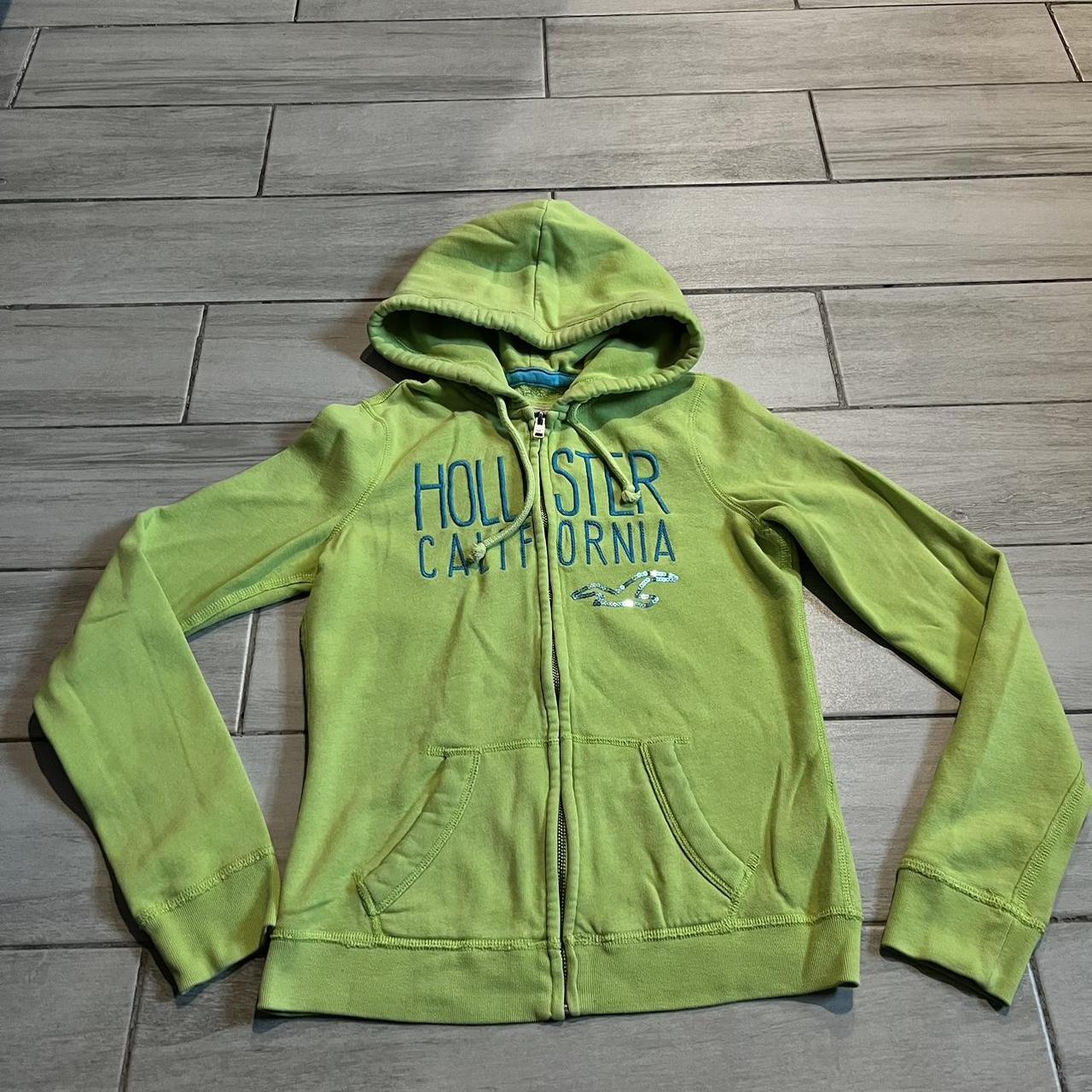 Hollister discount green hoodie