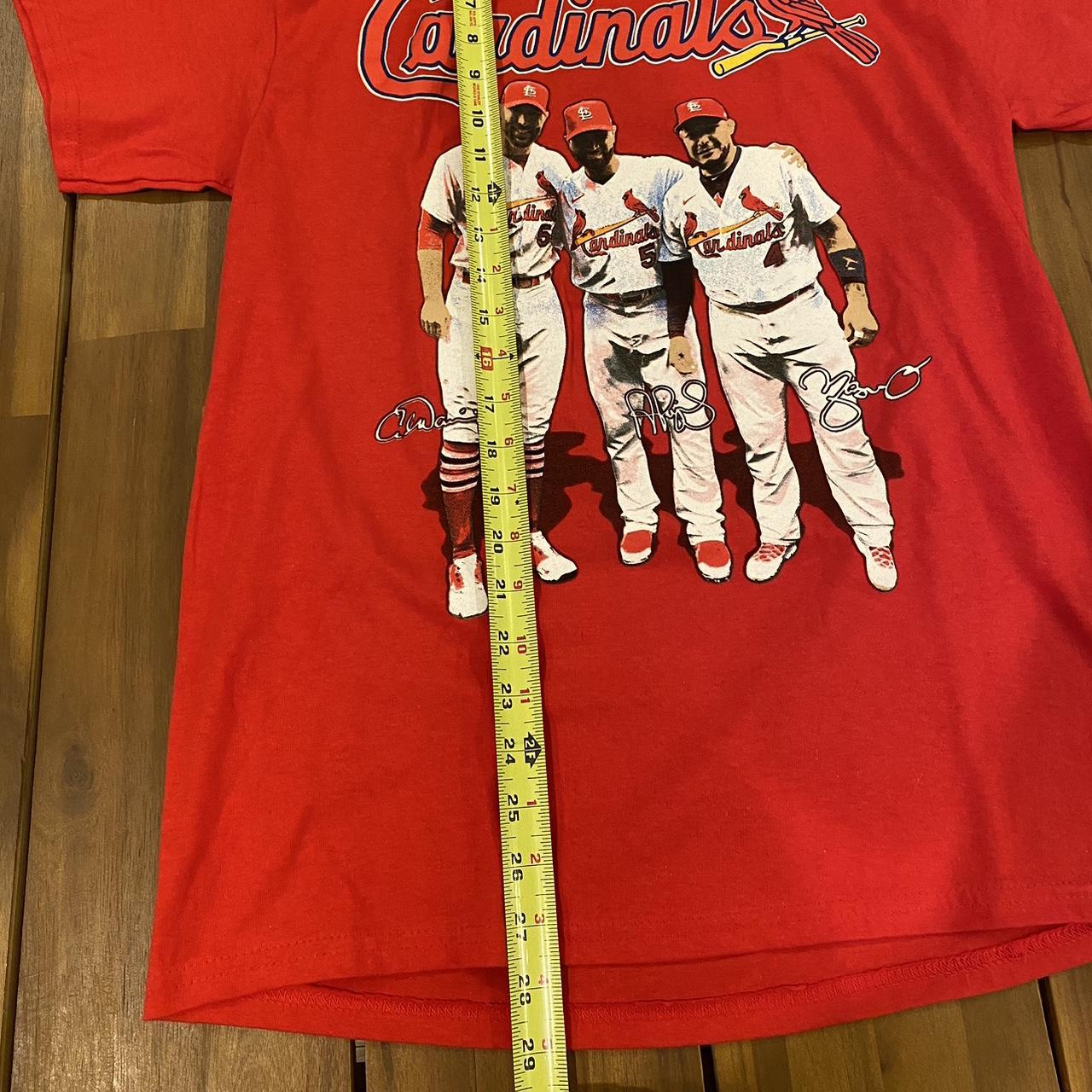 St. Louis Cardinals Graphic T-Shirt with a red - Depop