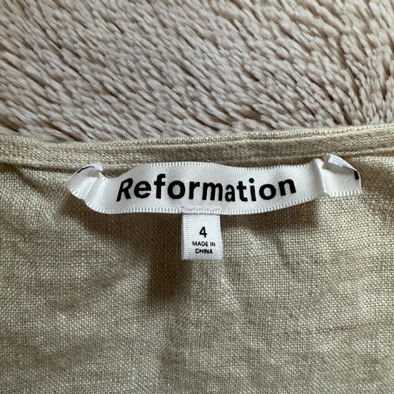 Reformation Jill Linen dress. Sold out/out of stock - Depop