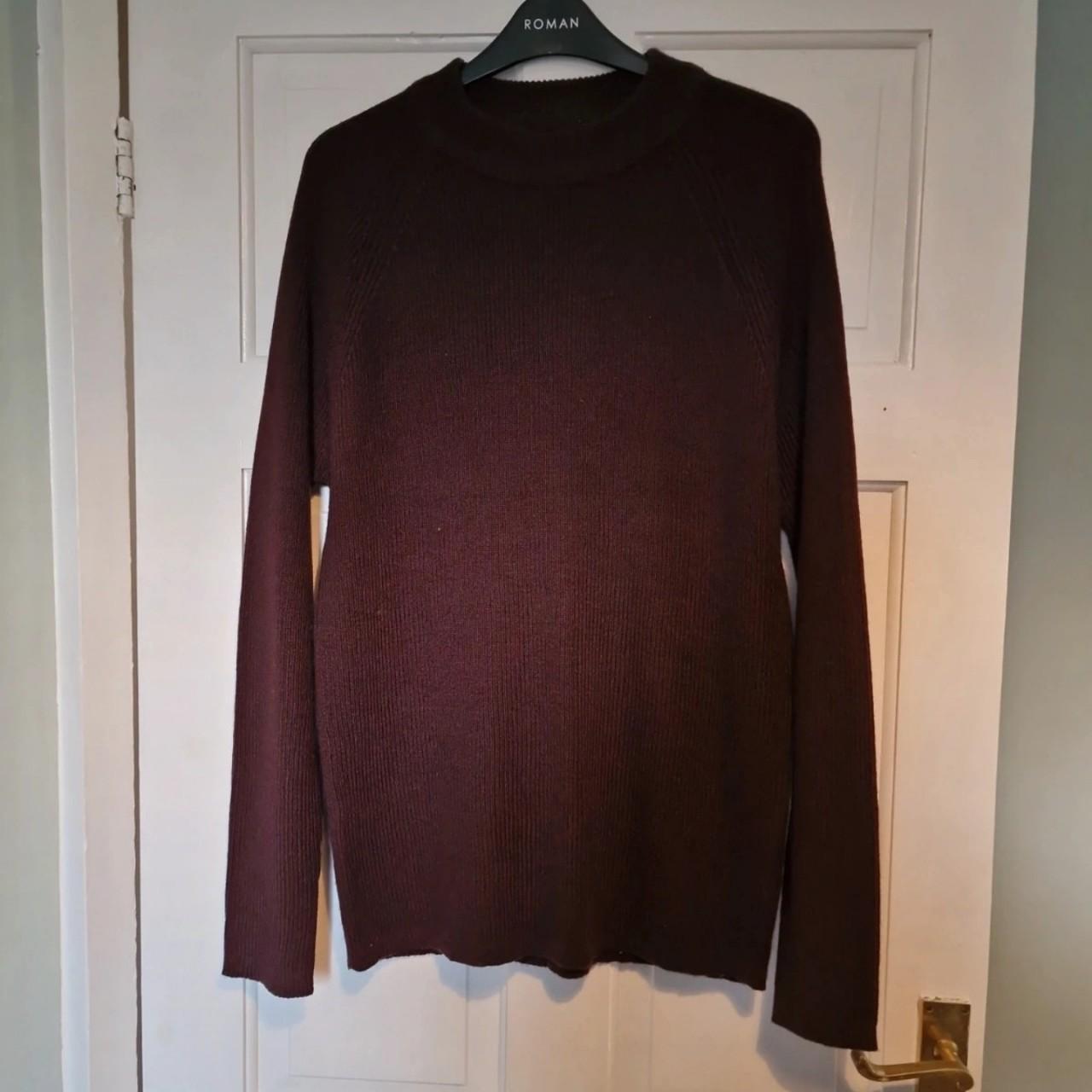 Burton mens jumper, red, medium - Depop