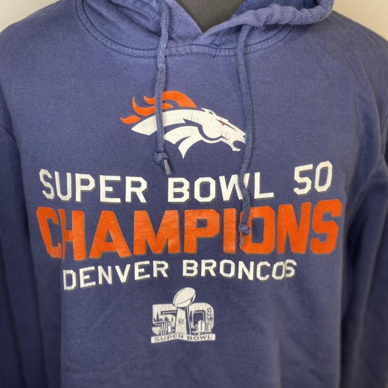 Majestic Denver broncos 2016 super bowl 50 hoodie - Depop