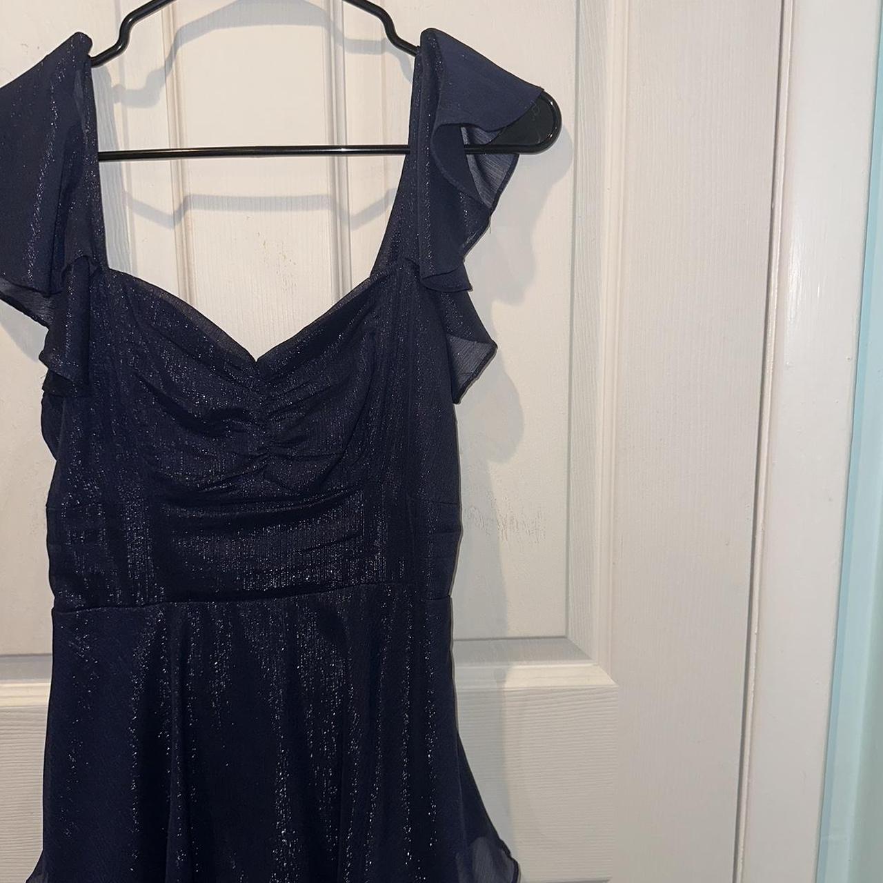 Beautiful dark blue sparkly dress originally from... - Depop