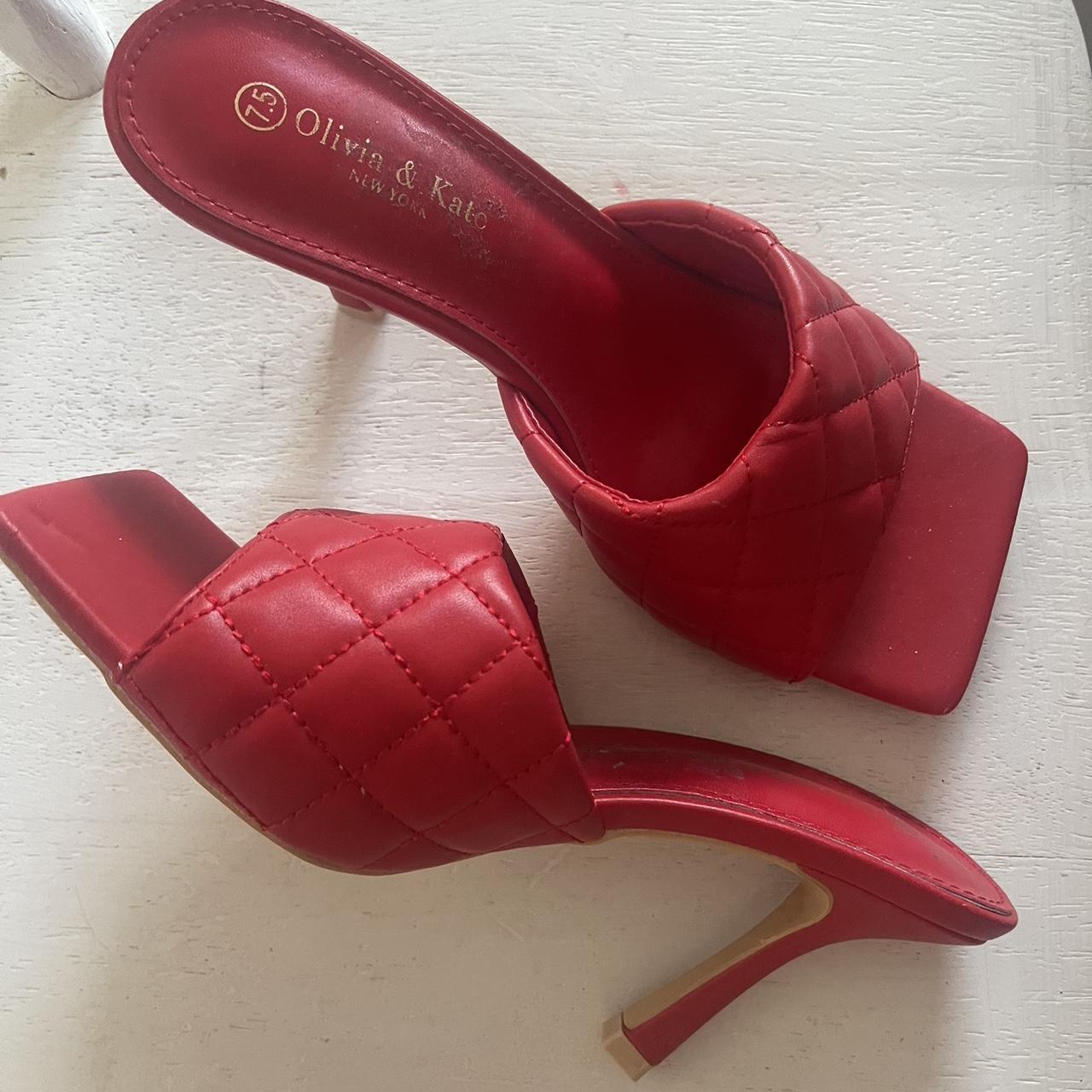 Women's Red Mules | Depop