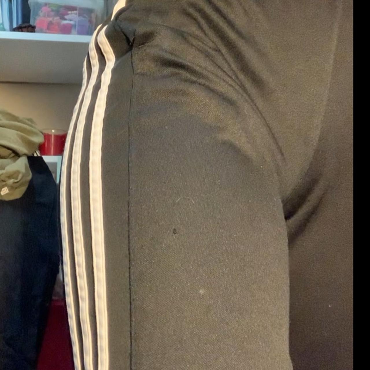 size small adidas three stripe track pants , some