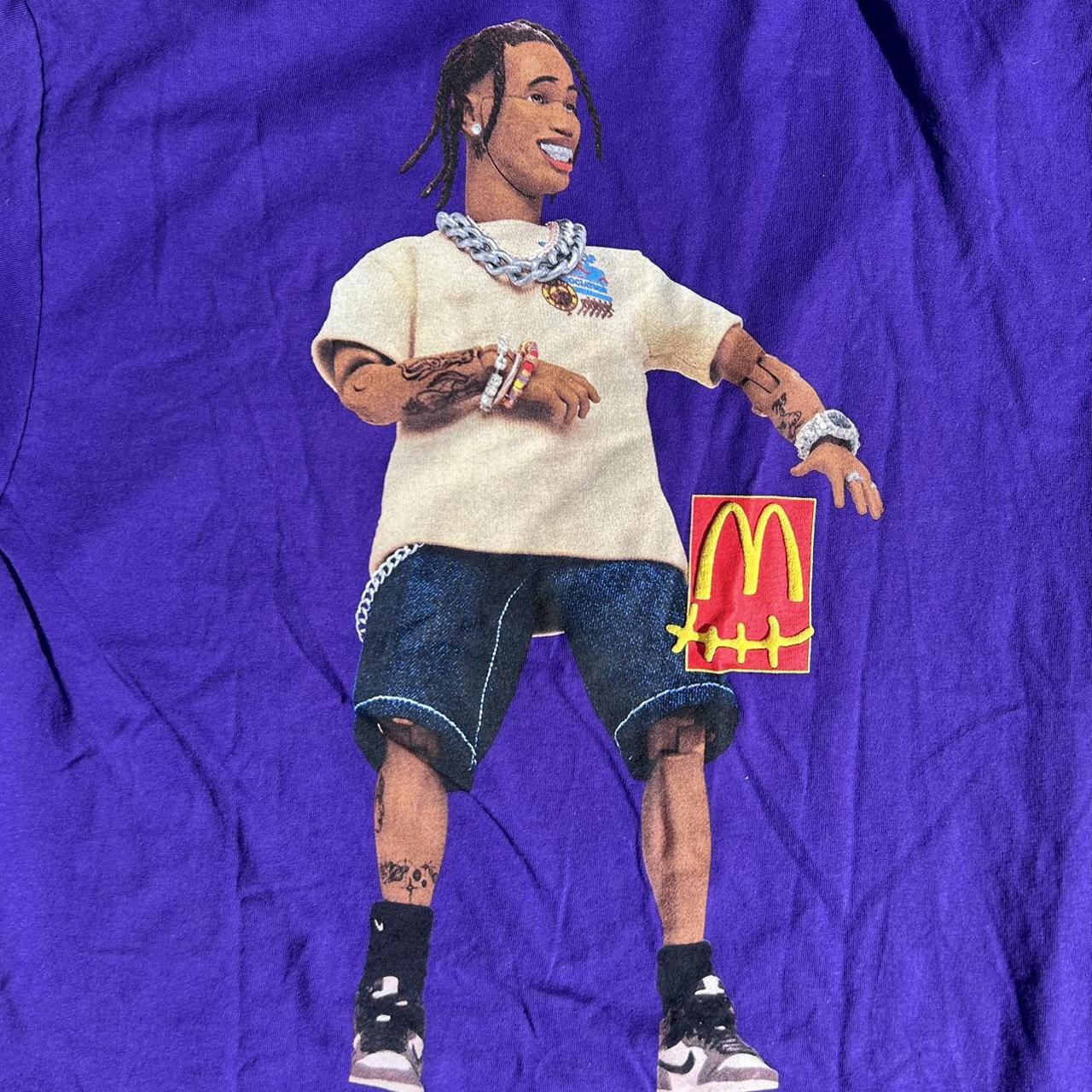 TRAVIS SCOTT X MCDONALDS TEE size M lightly worn,... - Depop