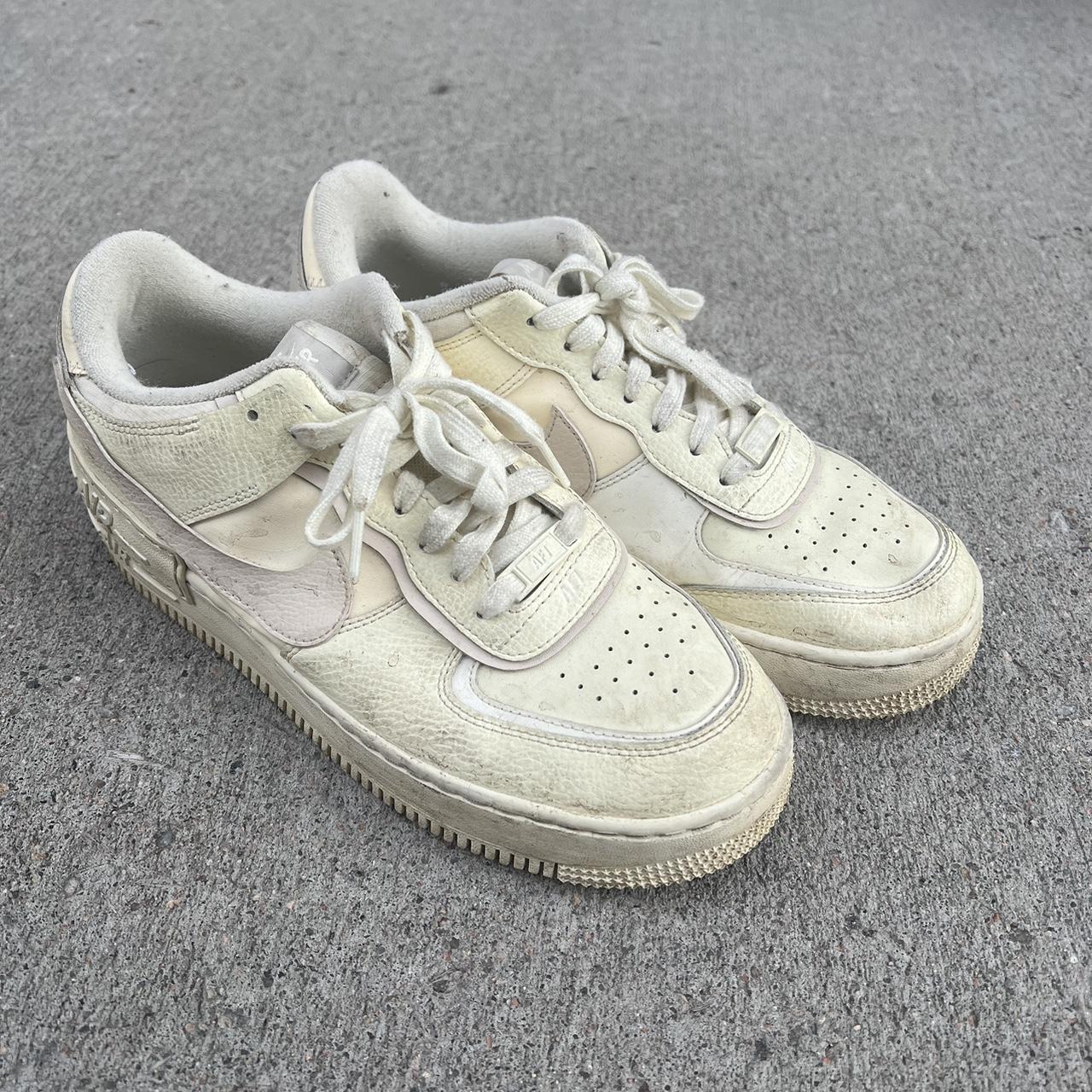 Coconut Milk AF1s size Men’s 10 condition 6/10... - Depop