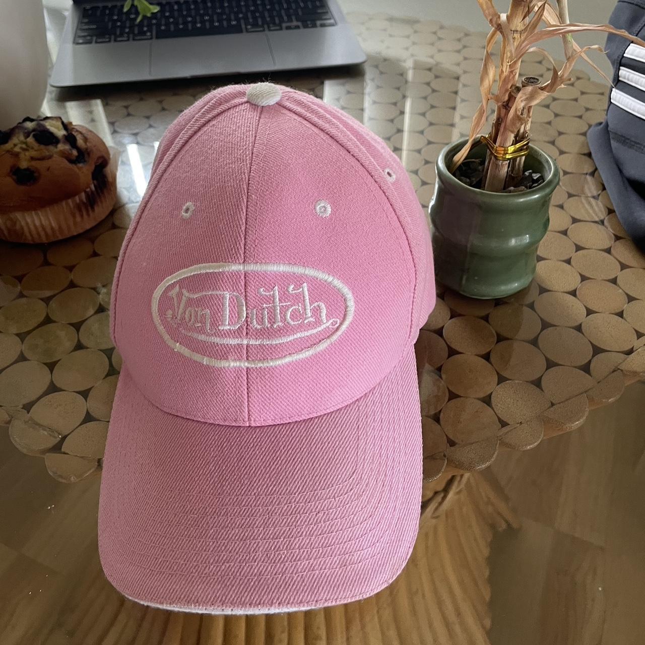 Von Dutch Women's Pink Top Depop