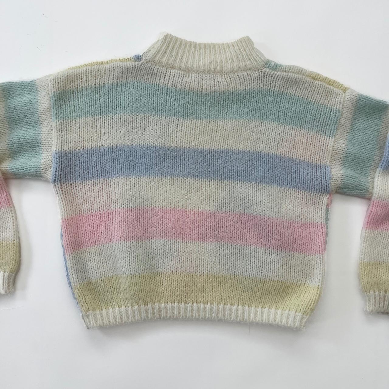 VTG 80s PASTEL SWEATER, vintage 1980s chunky