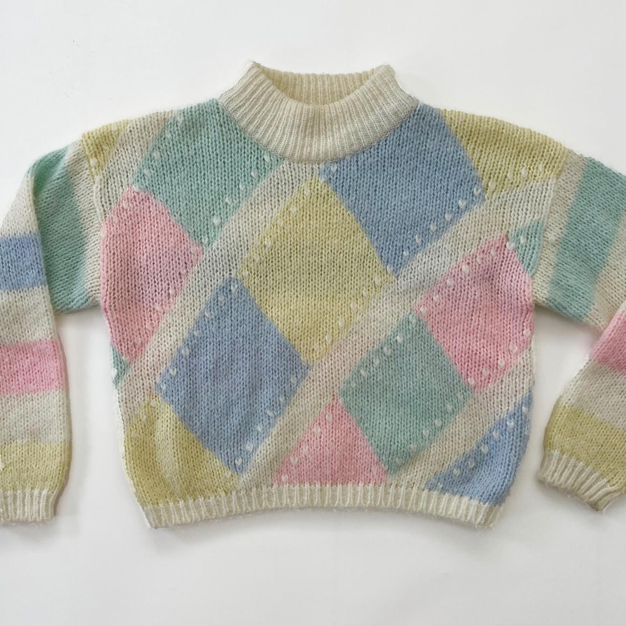 80s pastel sweater hotsell