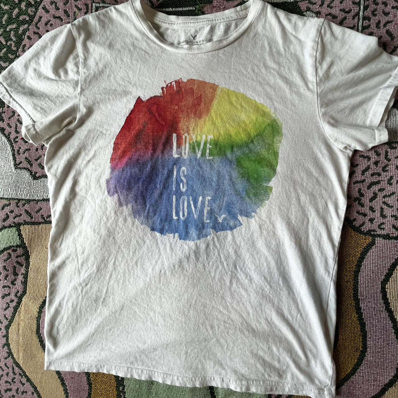 american eagle rainbow shirt