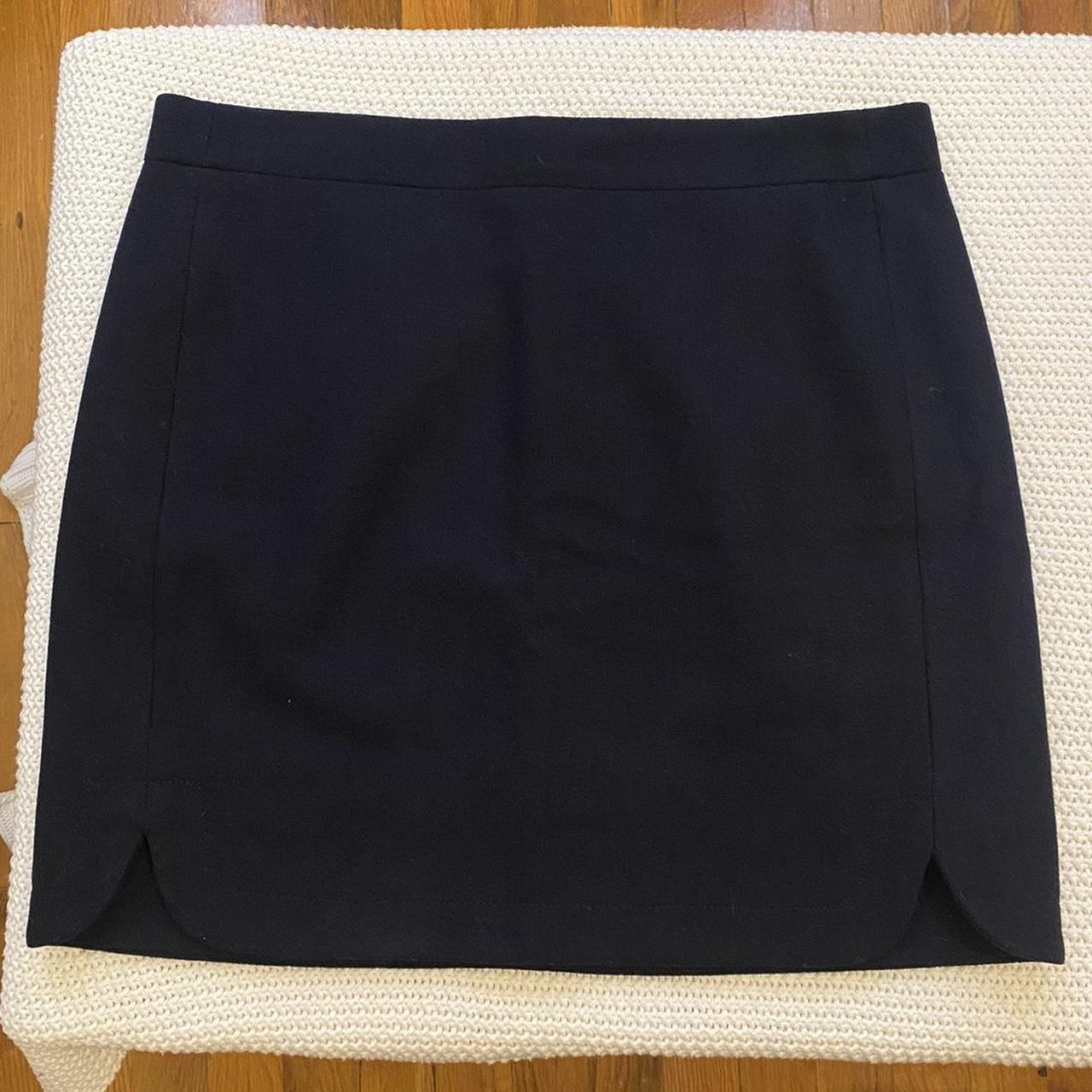 J crew wool skirt navy best sale