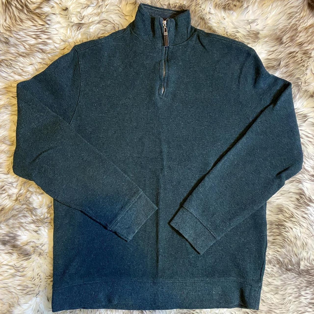 Tasso Elba Men's Green Sweatshirt | Depop