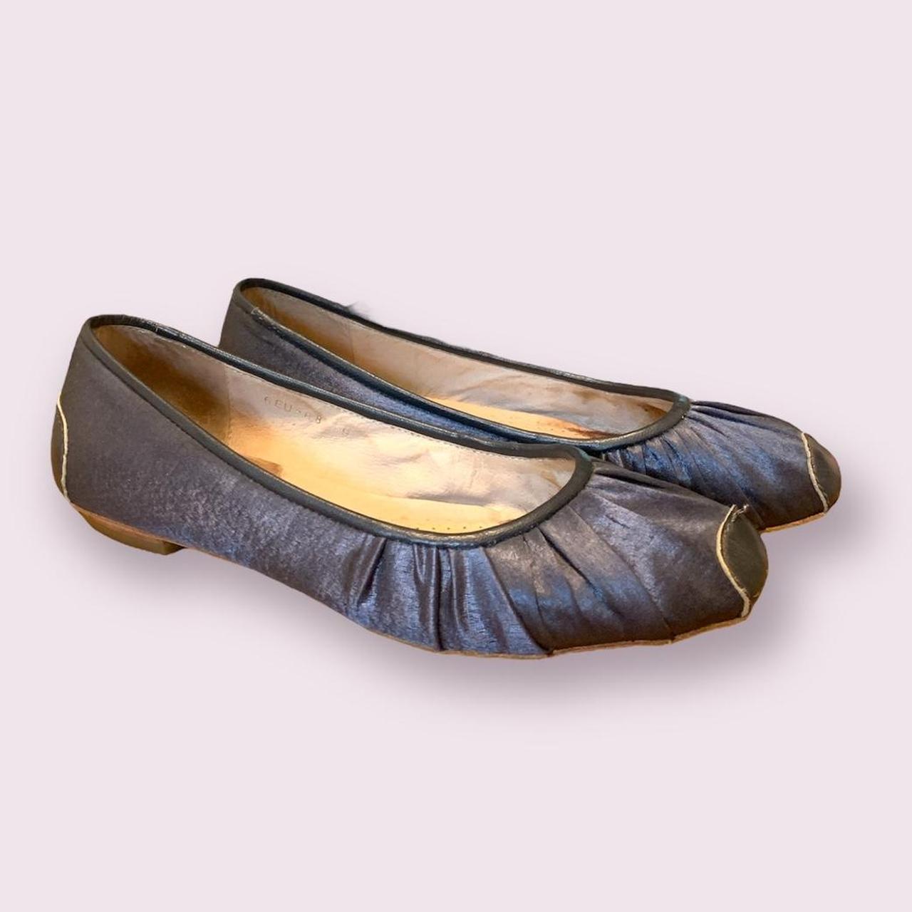 All Black Women's Navy Balletshoes Depop