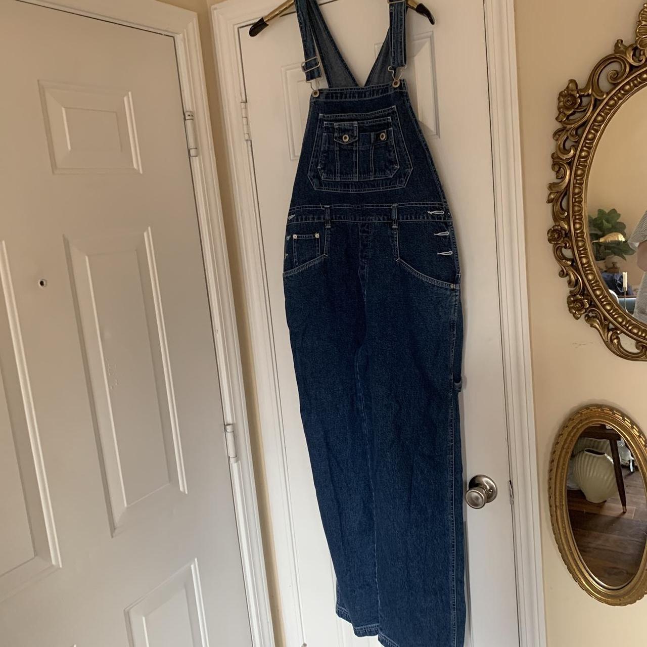 Vintage Carolina Blues denim overalls mens size large - Depop