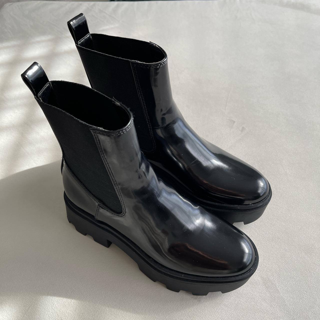 Open Edit Black Chelsea Boots Retailed at $140 Worn... - Depop