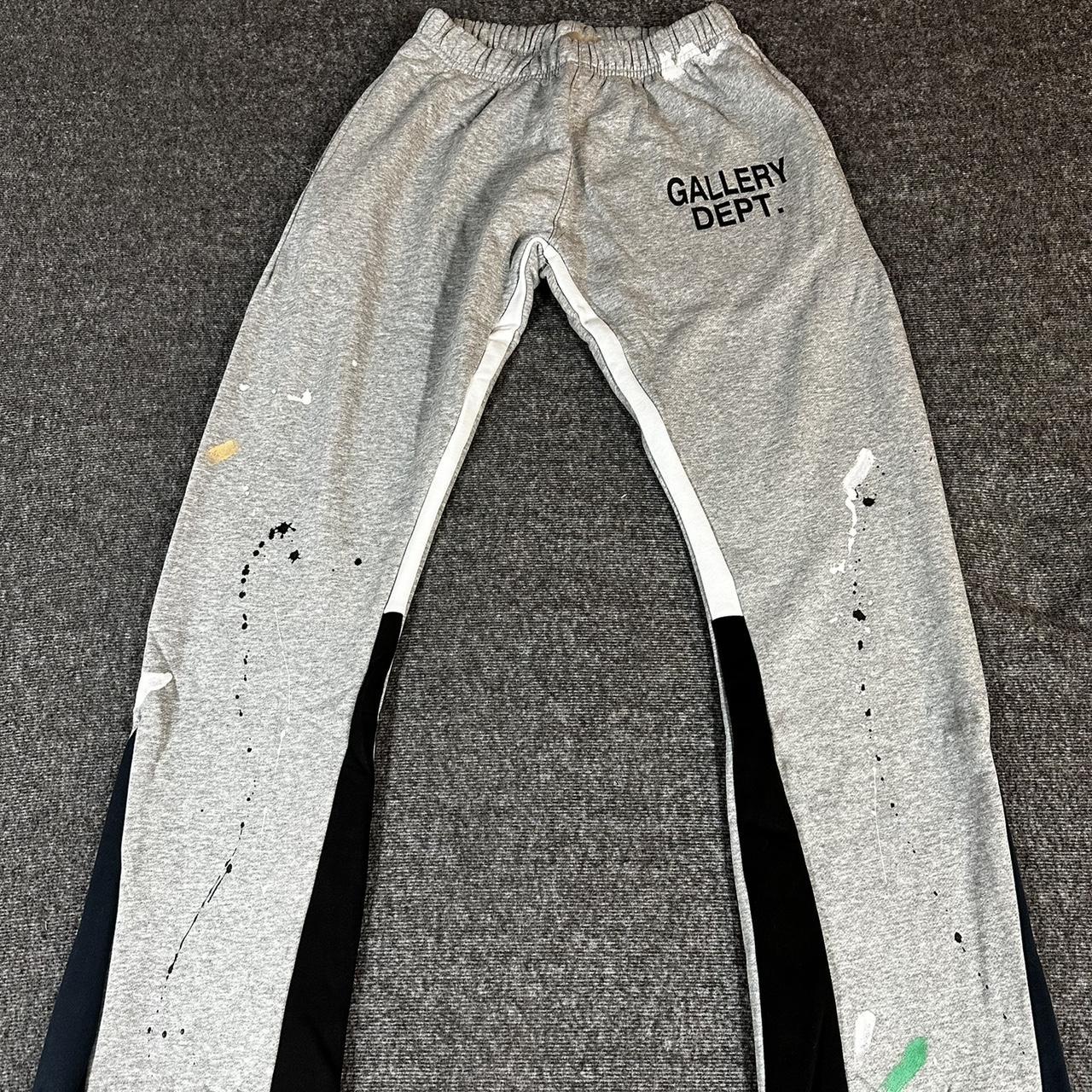gallery dept. painted flare sweat pants size - Depop