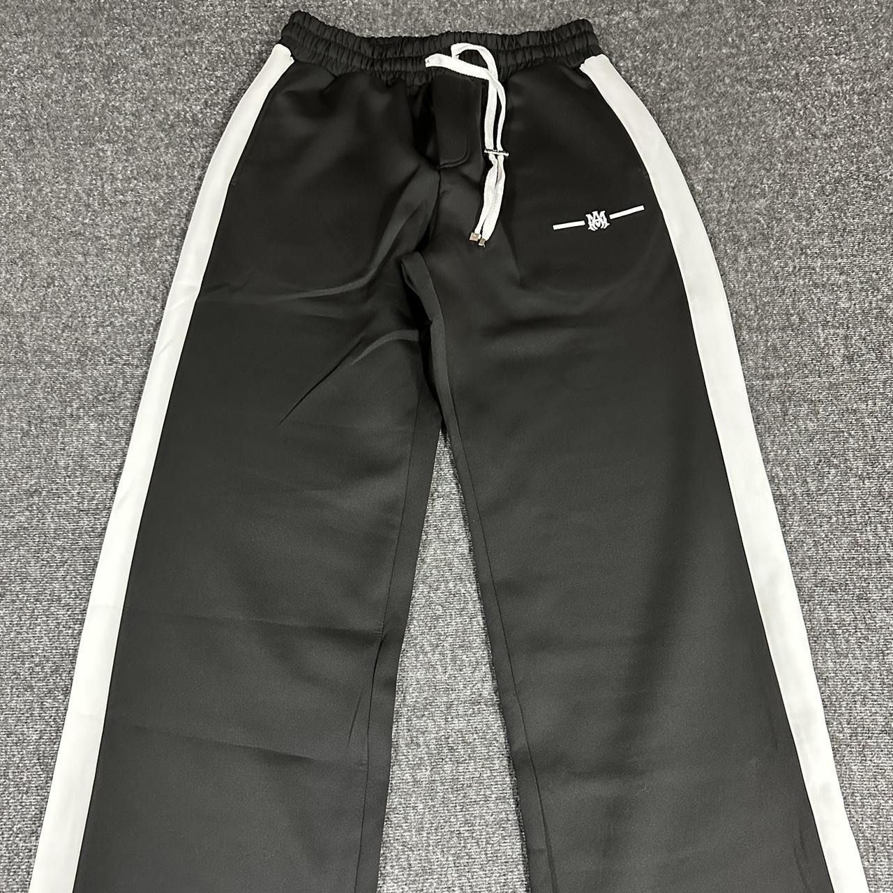 Amiri Track Pants Black / White Size M - Depop