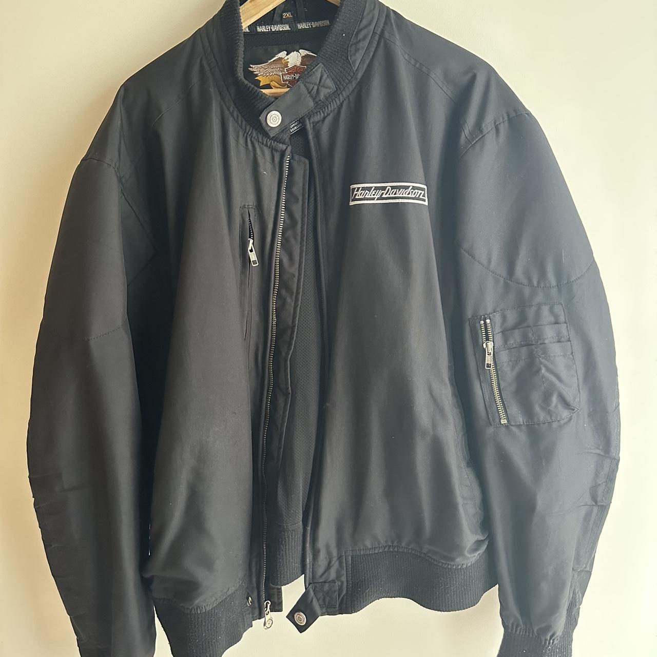 Vintage Harley Davidson bomber jacket size large - Depop