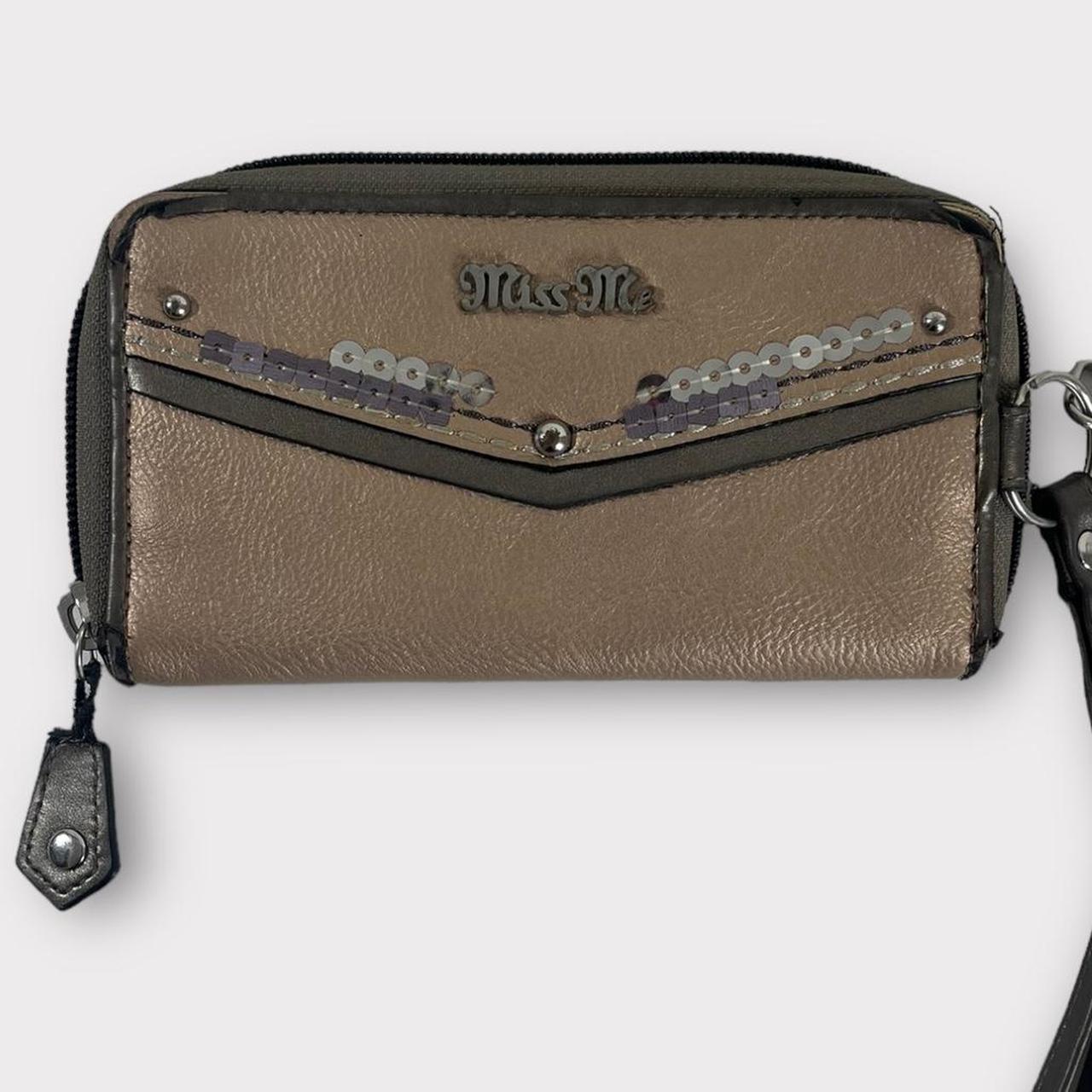 Miss Me Wallet: vintage Miss Me brown and grey... - Depop