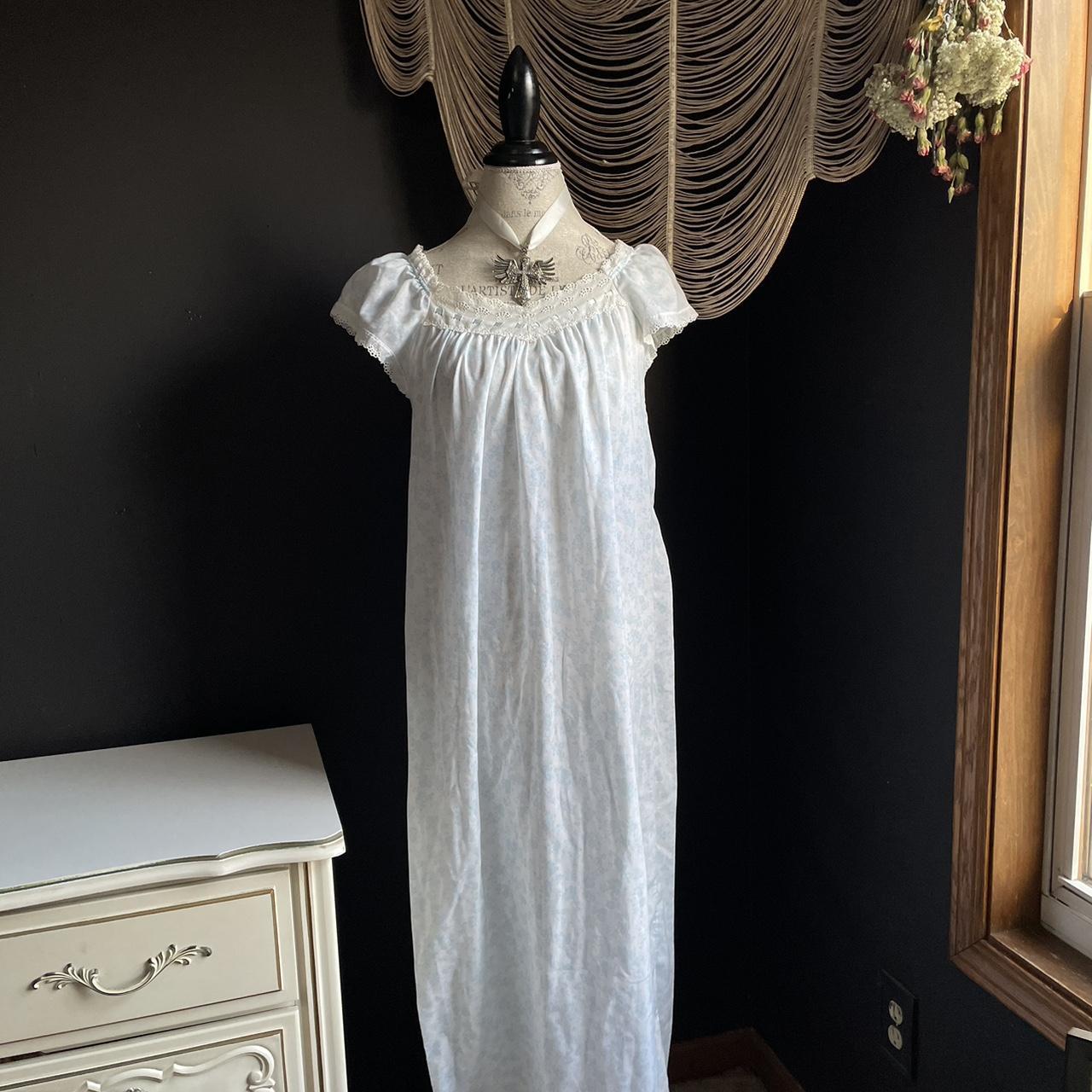 Miss Elaine Nightgown - vintage coquette prairie... - Depop