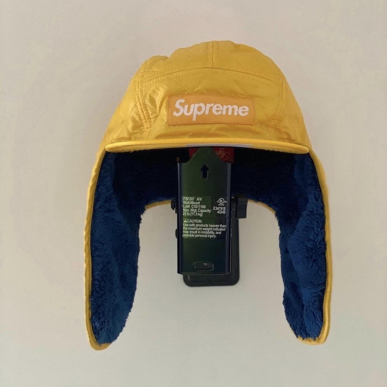 SS19 Supreme Red Terry Glitter Camp Box Logo Cap - Depop