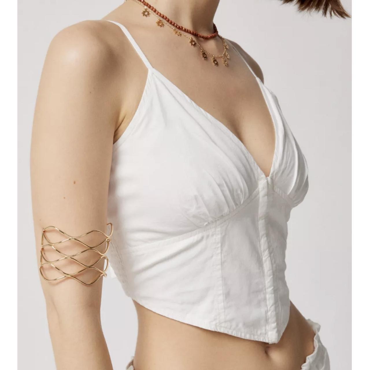 Urban Outfitters Kendall Poplin Bustier Top. Never