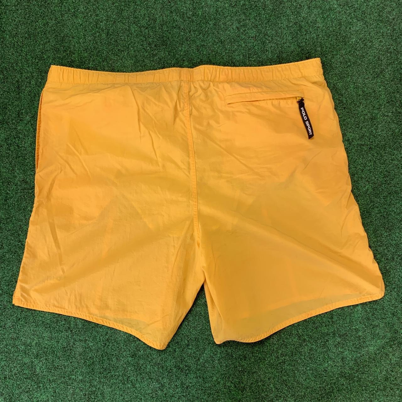 Polo Ralph Lauren Sport yellow swim shorts with... - Depop