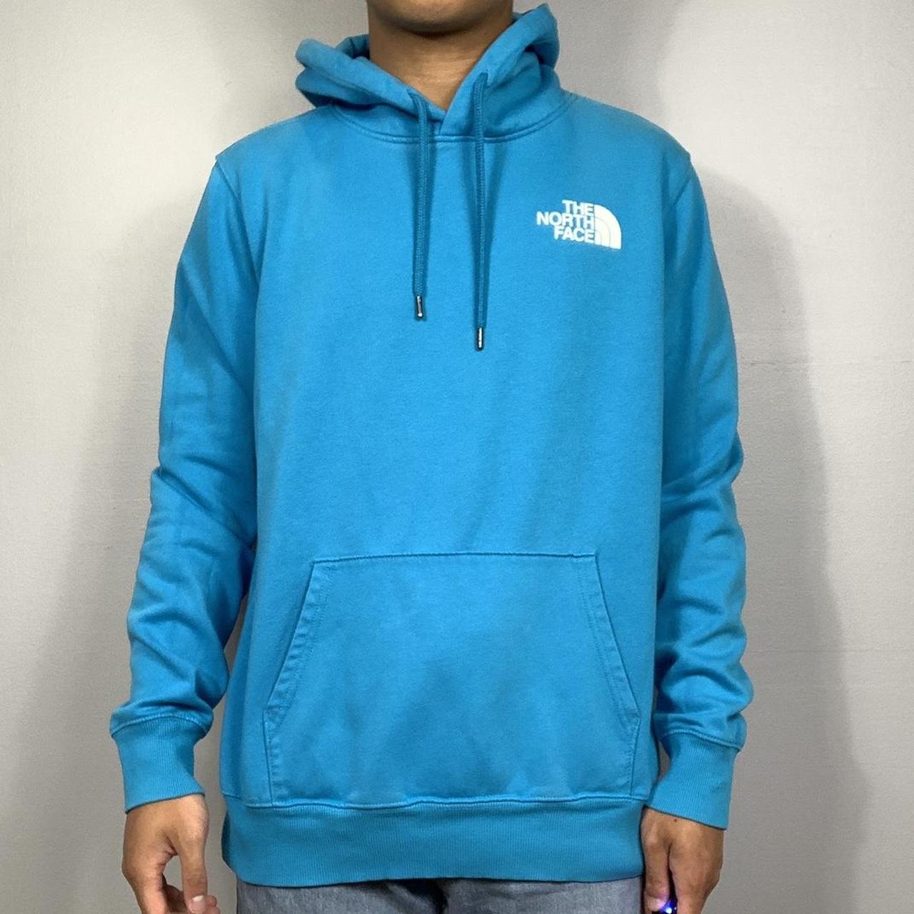 The North Face Men's Blue Hoodie | Depop