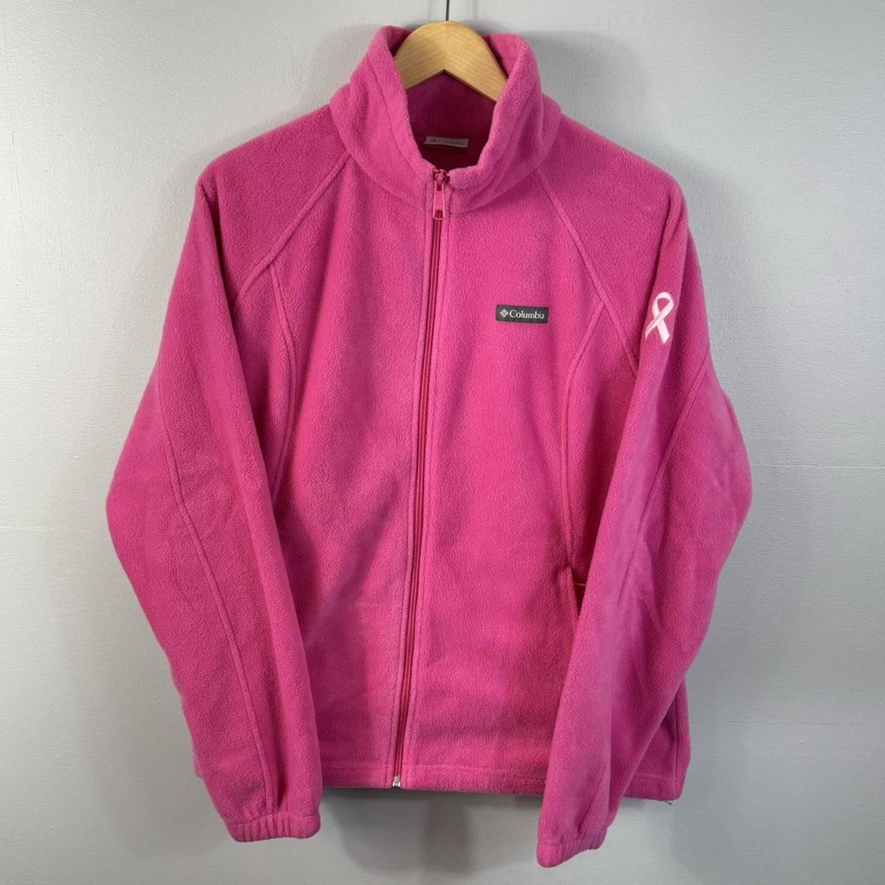 Columbia pink fleece jacket breast cancer hotsell