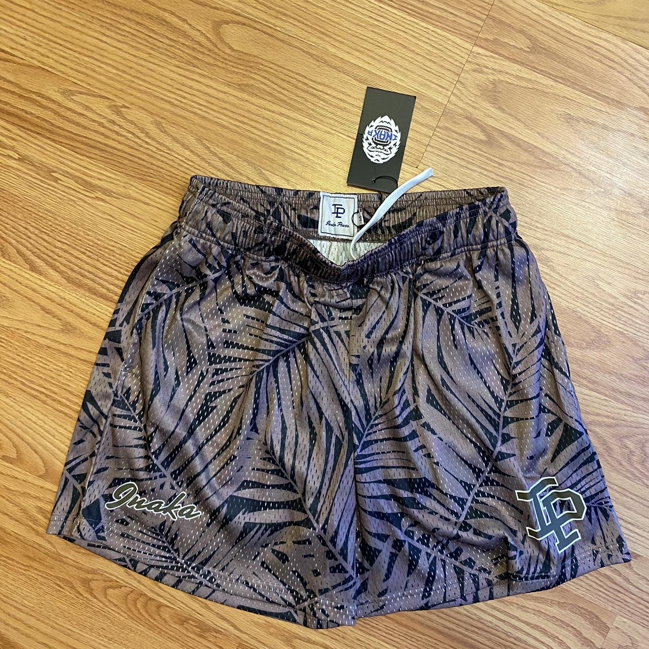 Palm floral print inaka power shorts! BNWT!... Depop