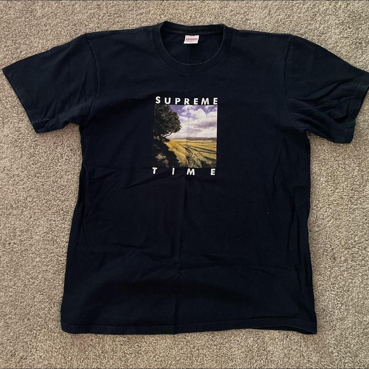 Supreme time tee store navy