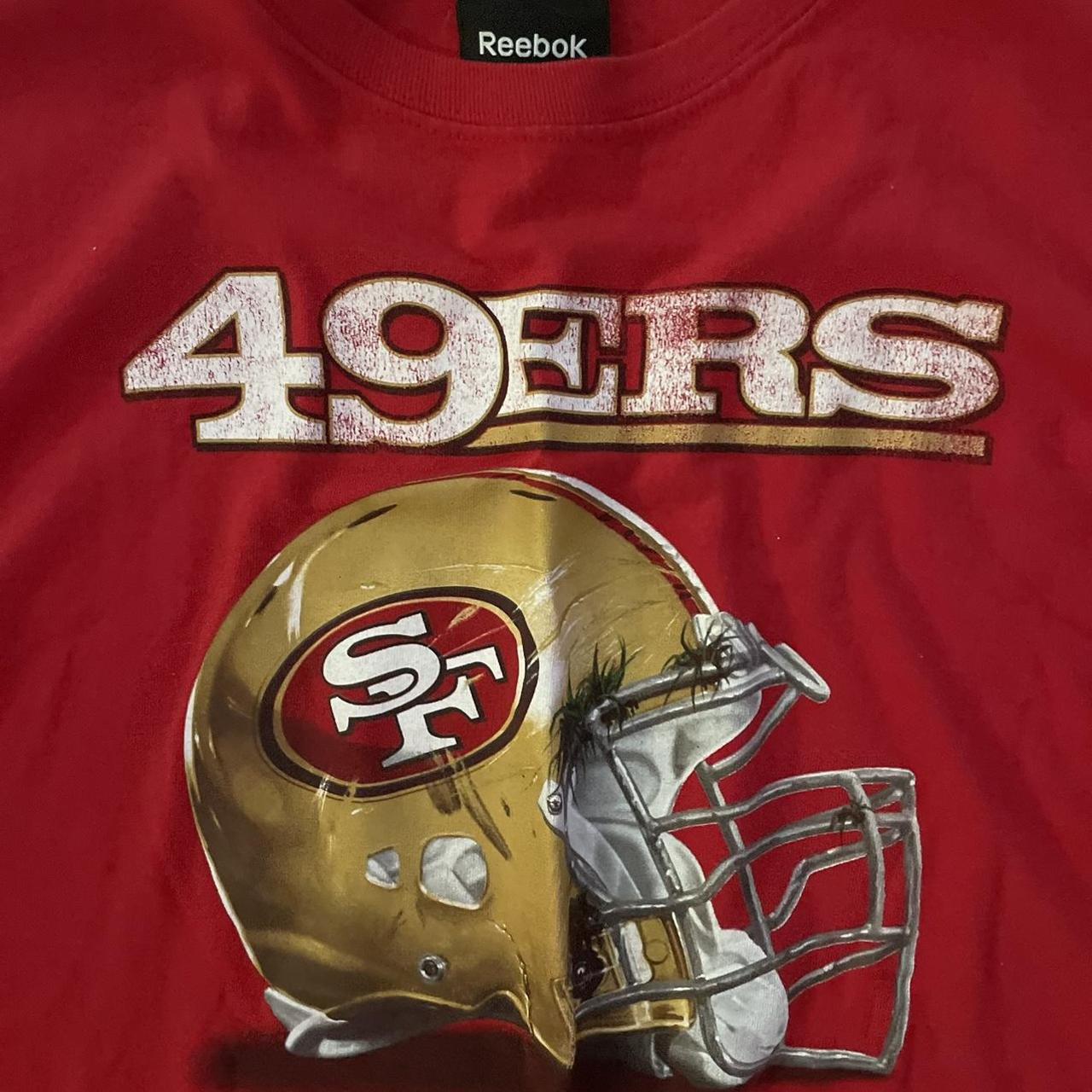 Vintage San Francisco 49ers T Shirt Tee Reebok Size Medium M 