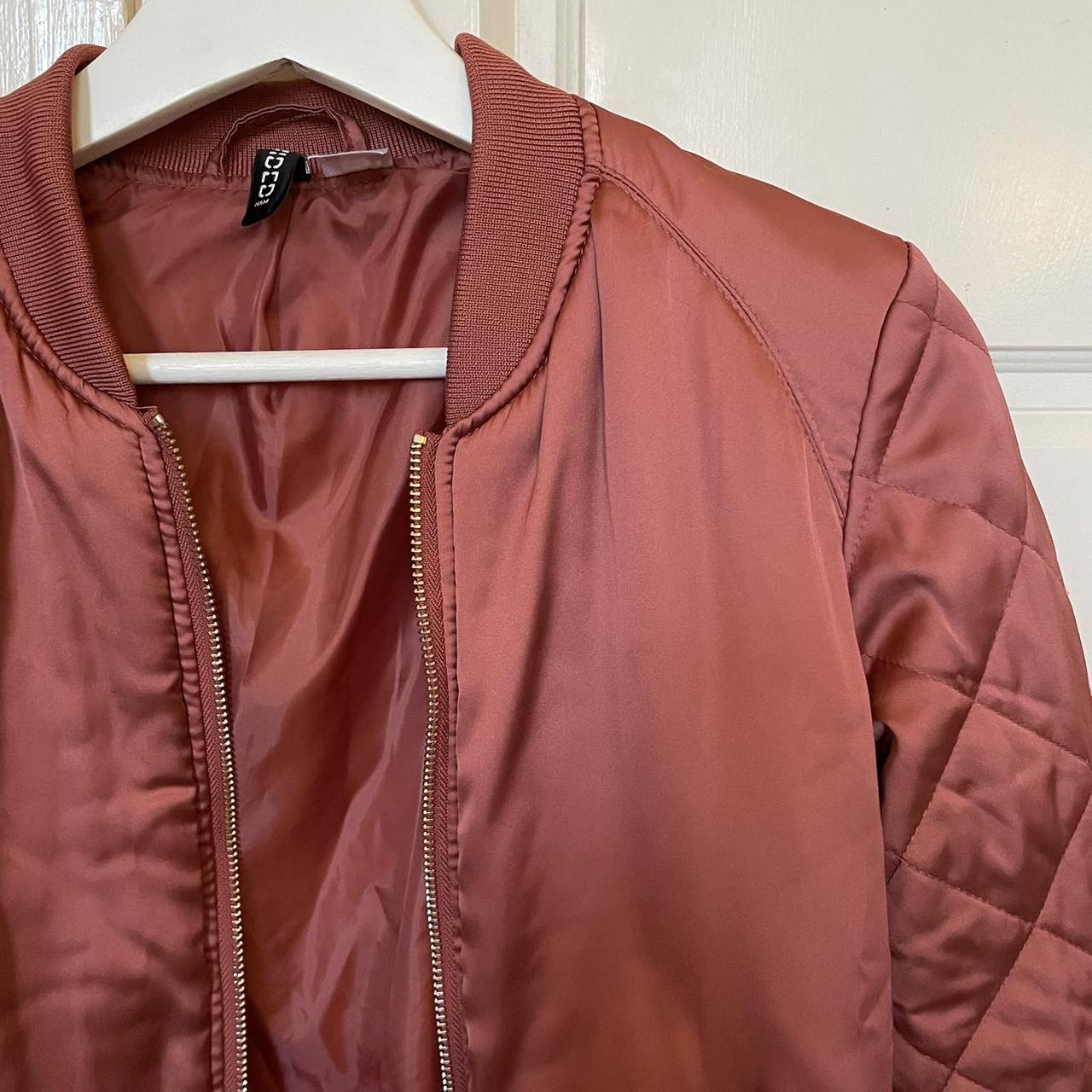 H&M pink satin bomber Worn a couple of Depop