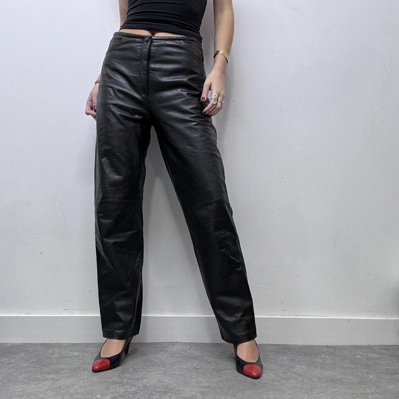 black balloon leg leather pants FREE Depop