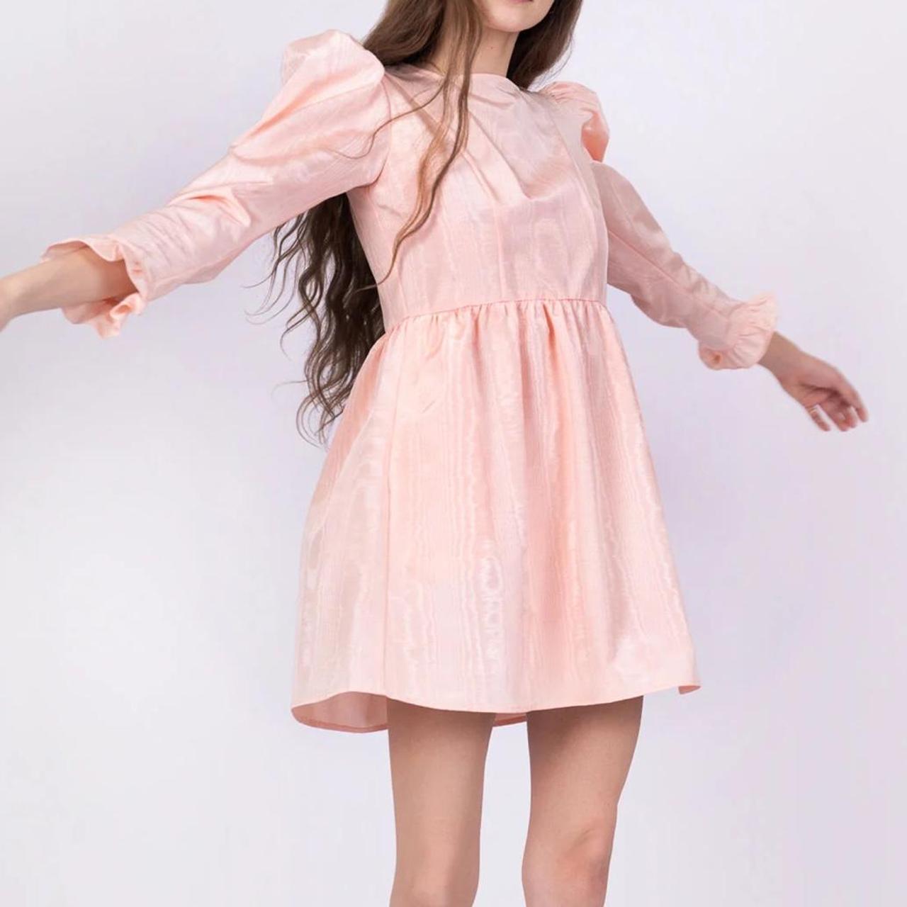 Batsheva pink square neck mini dress 💕 Worn a... Depop