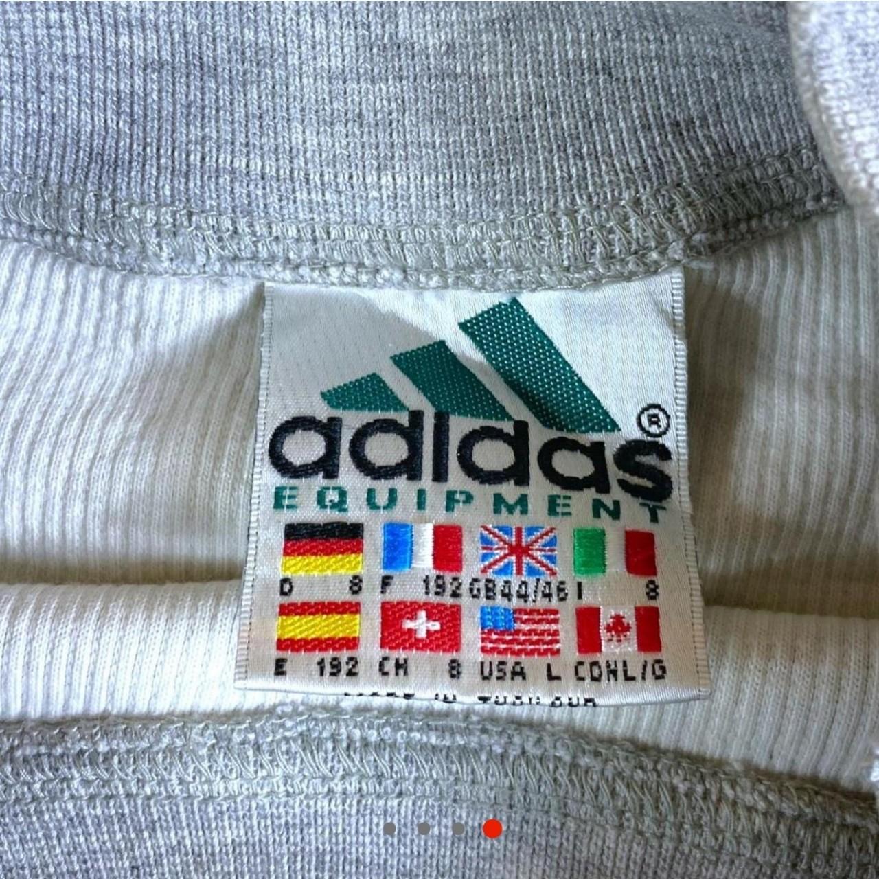 SUPER RARE MOCK NECK ADIDAS EQUIPMENT BIG LOGO... - Depop