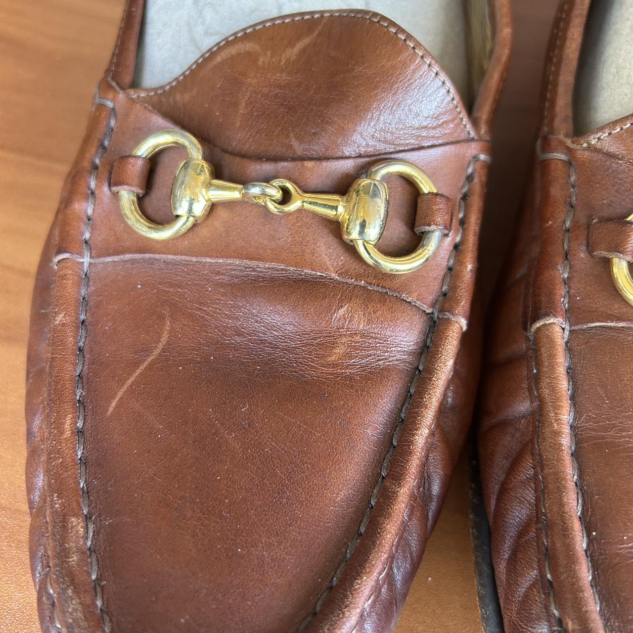 Cole Haan Men Brown Leather Horsebit Loafers Made in... Depop